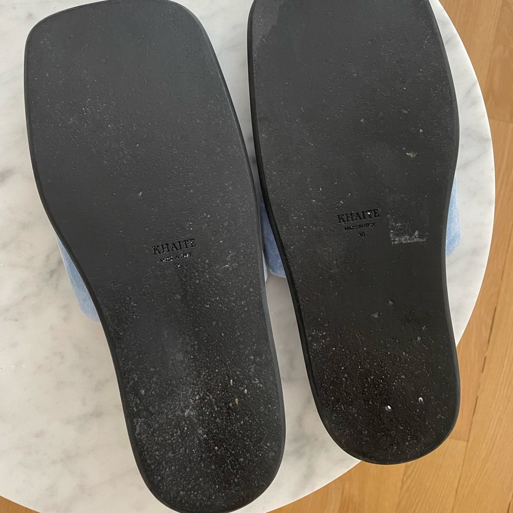 Khaite Monaco suede slides in size 36 - Picture 4 of 4